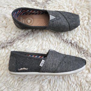 TOMS Alpargata Original houndstooth herringbone mustache